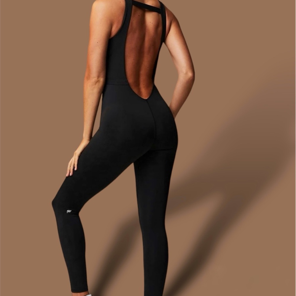 NWT Fabletics X Khloe Kardashian Open Back Jumpsuit New Activewear